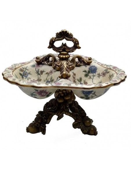 CENTRO PORCELANA FLORES 23X25