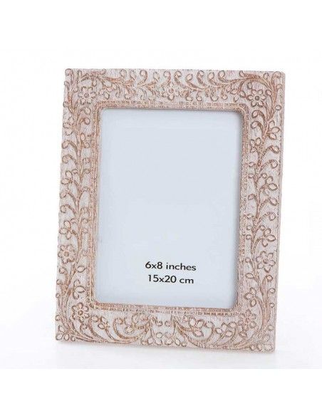 PORTAFOTO BLANCO VINTAGE 15x20 o 20x25