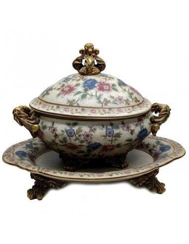 SOPERA PORCELANA FLORES 31x40