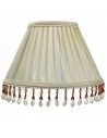 PANTALLA CONICA PLISADA BEIGE E27 15x25