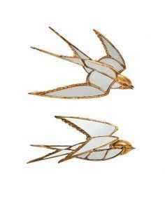ESPEJO GOLONDRINA ORO 18x42 o 26x40