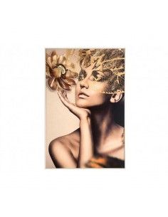 CUADRO MUJER CON MANO EN LA BARBILLA 90x60