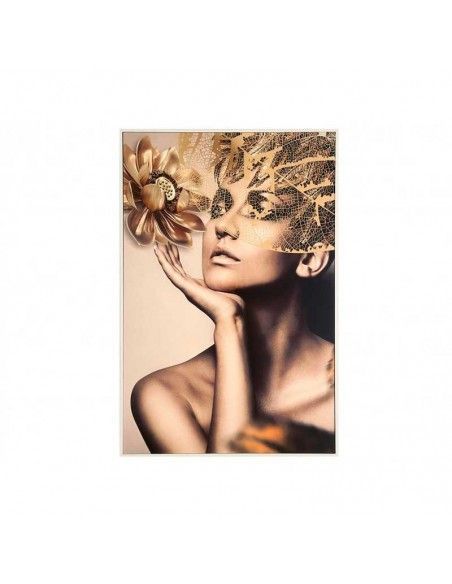 CUADRO MUJER CON MANO EN LA BARBILLA 90x60