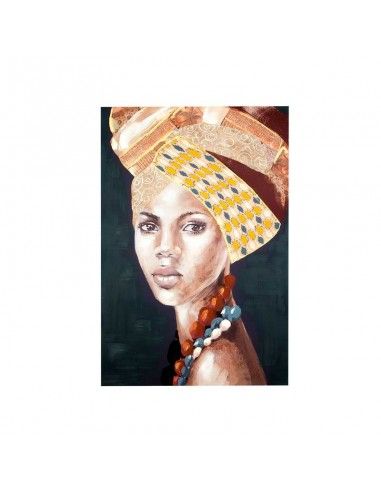 CUADRO AFRICANA CON TURBANTE 120x80