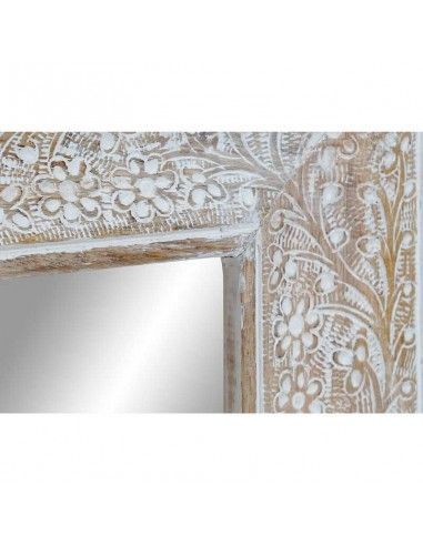 ESPEJO BLANCO DECAPE FLORAL 60x45