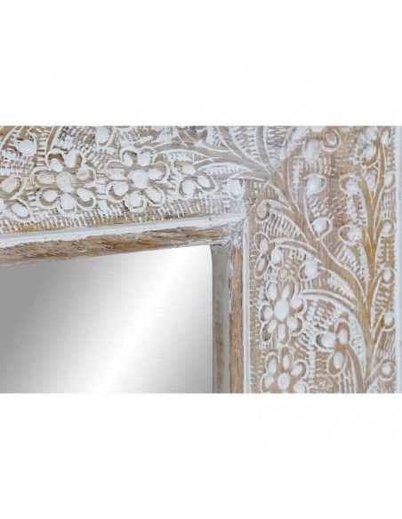 ESPEJO BLANCO DECAPE FLORAL 60x45