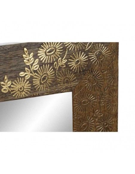 ESPEJO FLOR DORADO 50x40