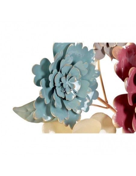 DECORATIVO PARED METAL FLORES 84x68.5
