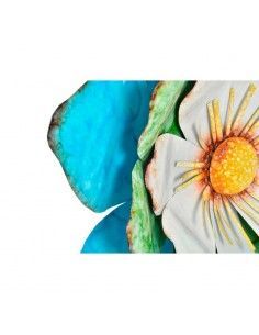 DECORATIVO PARED FLOR AZUL 49.5x49.5 2