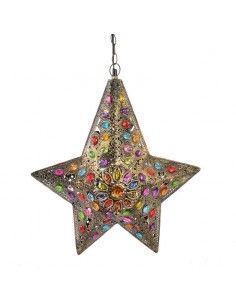 COLGANTE DE TECHO ESTRELLA MULTICOLOR 53x46.5