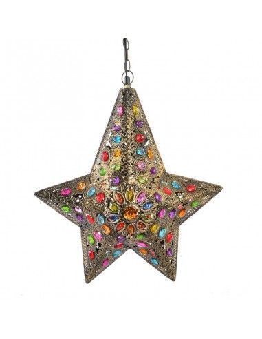 COLGANTE DE TECHO ESTRELLA MULTICOLOR 53x46.5