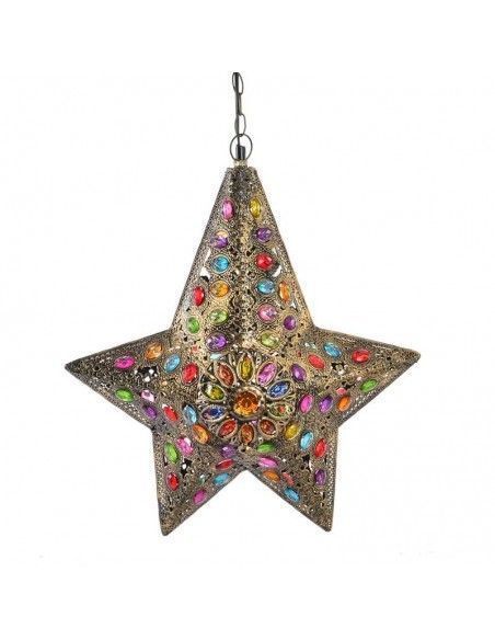 COLGANTE DE TECHO ESTRELLA MULTICOLOR 53x46.5