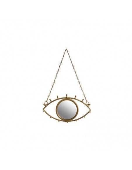 ESPEJO - PERCHA OJO DORADO 36X23.5