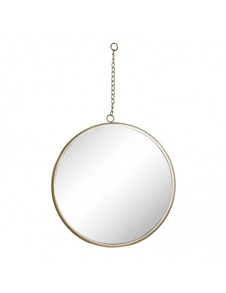 ESPEJO ORO REDONDO 35 cm