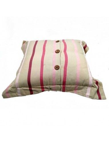 COJIN BEIGE DE RAYAS