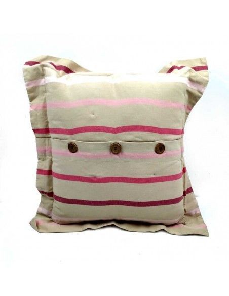 COJIN BEIGE DE RAYAS