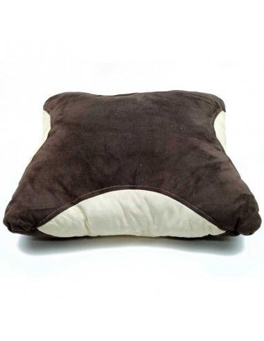 COJIN MARRON Y BEIGE