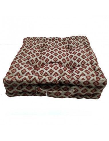 COJIN MARRON Y BEIGE
