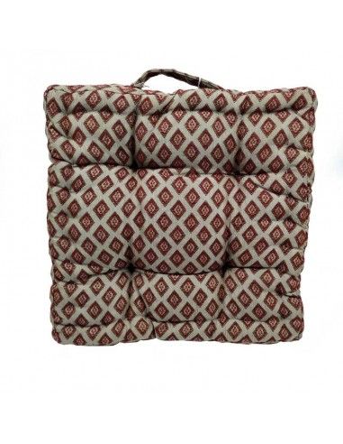 COJIN MARRON Y BEIGE
