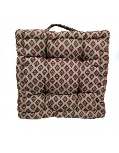 COJIN MARRON Y BEIGE