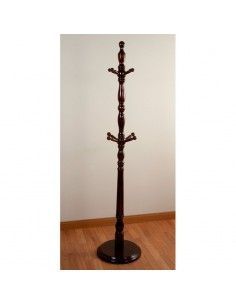 PERCHERO DE MADERA NOGAL 186x45