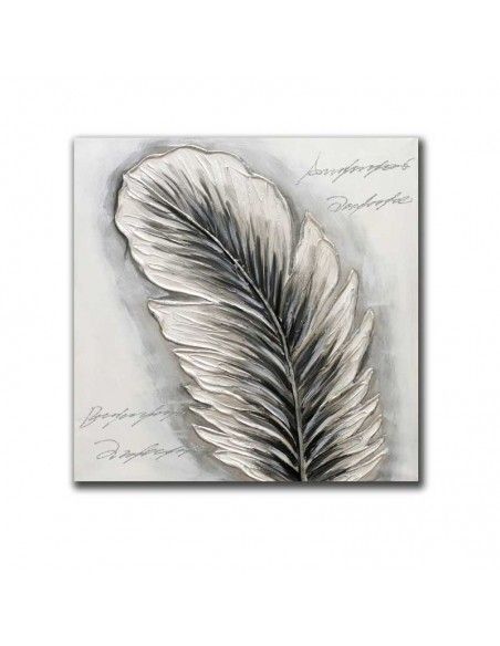 CUADRO PLUMAS SET DE DOS 80x80