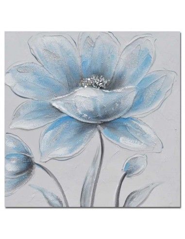 CUADRO LIENZO DE FLOR SET DE DOS 50x50