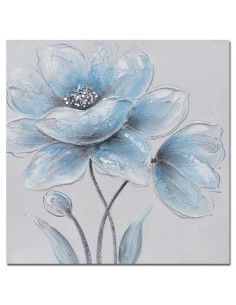 CUADRO LIENZO DE FLOR SET DE DOS 50x50 2