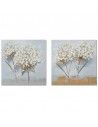 CUADRO FLORES SET DE DOS 50x50