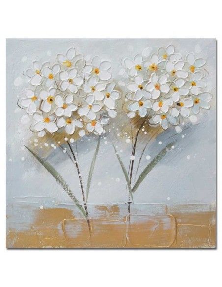 CUADRO FLORES SET DE DOS 50x50