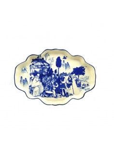 BANDEJA - CENTRO DE MESA DE PORCELANA 36X25
