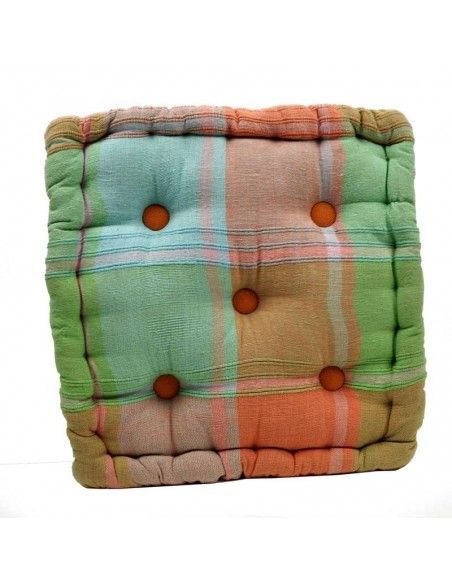 COJIN CUADROS DE COLORES MODERNO 38x38