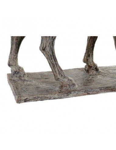 FIGURA DE CABALLO MARRON VINTAGE 54x49