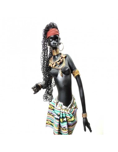 FIGURA DE MUJER AFRICANA 73x22