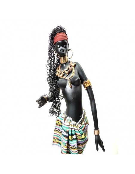 FIGURA DE MUJER AFRICANA 73x22