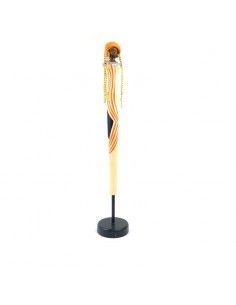 FIGURA MADERA DE MUJER AFRICANA 56x10