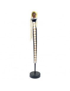 FIGURA MADERA DE MUJER AFRICANA 56x10 2