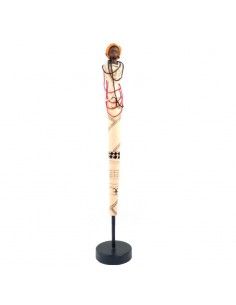 FIGURA MADERA DE MUJER AFRICANA 56x10 2