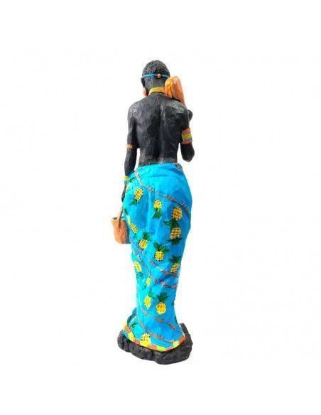 FIGURA DE MUJER AFRICANA 40x13