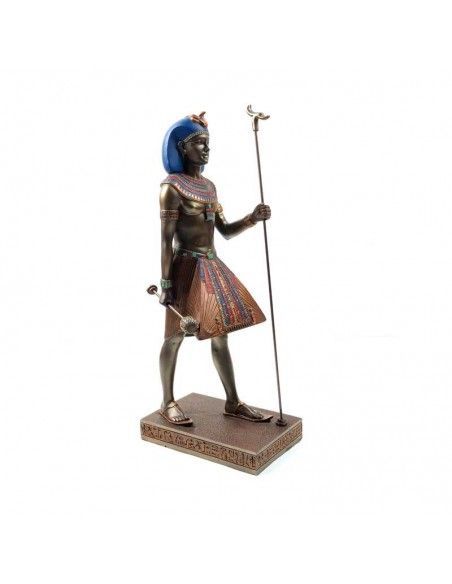 FIGURA EGIPCIA DE FARAON 31x8