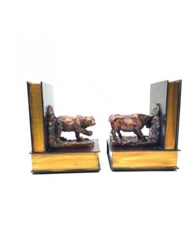 SUJETALIBROS OSO Y TORO 26X14