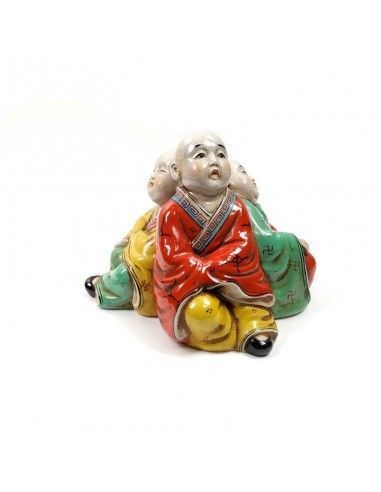 FIGURA DE MONJES CHINOS 21x26