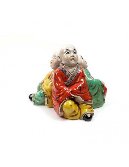 FIGURA DE MONJES CHINOS 21x26