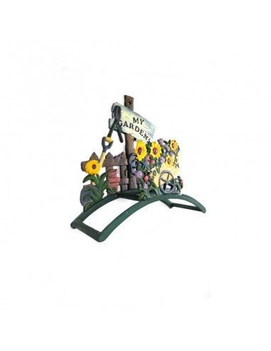 SOPORTE PORTAMANGUERAS CARRO FLORES 40x41