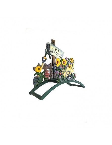 SOPORTE PORTAMANGUERAS CARRO FLORES 40x41