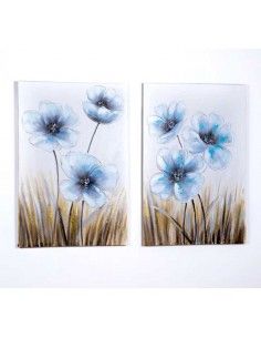 CUADRO FLOR SET DE D0S 90X60