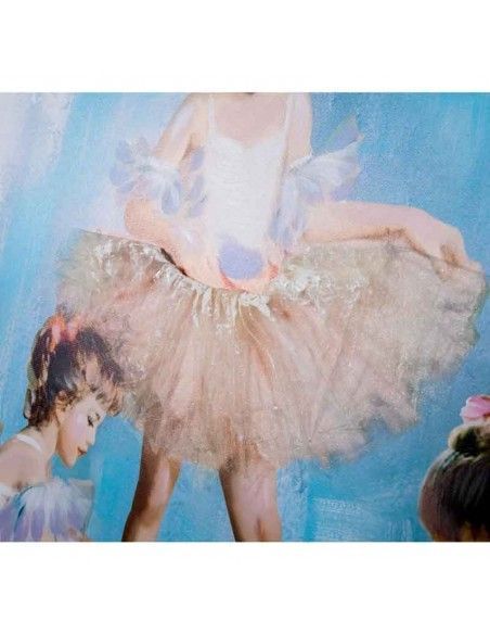 SET CUADROS LIENZO NIÑAS BAILARINA 80x80