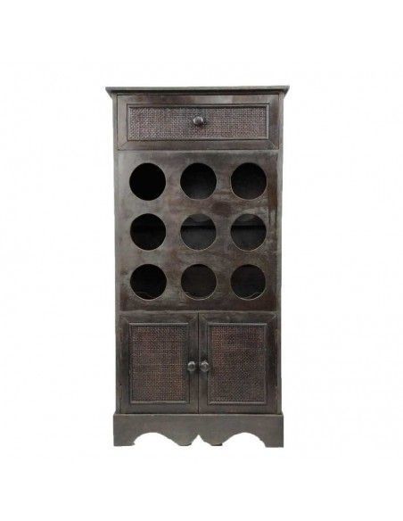 BOTELLERO DE MADERA RUSTICO 100X50
