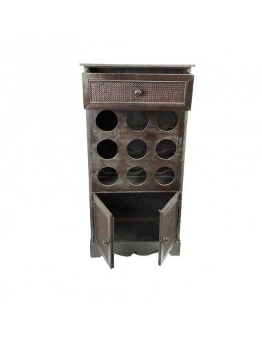 BOTELLERO DE MADERA RUSTICO 100X50