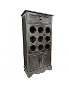 BOTELLERO DE MADERA RUSTICO 100X50 2